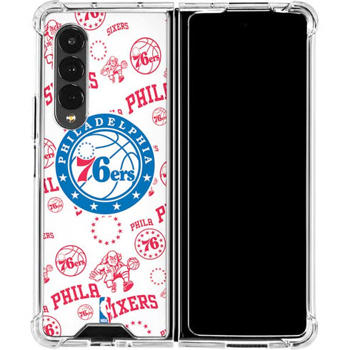 NBA Philadelphia 76ers Blast Galaxy Z Fold4 5G Clear Case