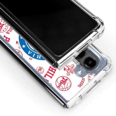 NBA Philadelphia 76ers Blast Galaxy Z Fold5 5G Clear Case