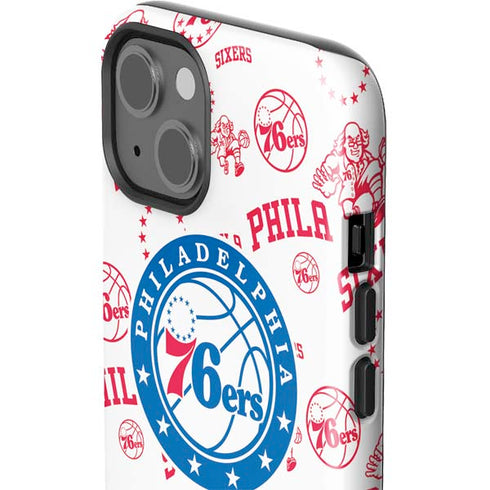 NBA Philadelphia 76ers Blast iPhone 15 Plus Impact Case