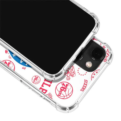 NBA Philadelphia 76ers Blast iPhone 14 Plus Clear Case