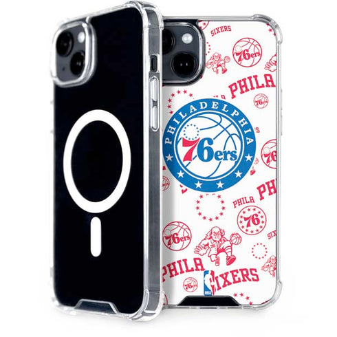 NBA Philadelphia 76ers Blast iPhone 15 Plus MagSafe Case