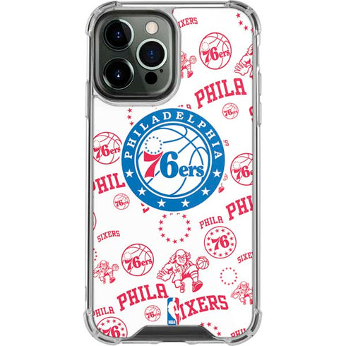 NBA Philadelphia 76ers Blast iPhone 14 Pro Max Clear Case