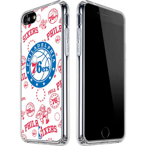 NBA Philadelphia 76ers Blast iPhone SE (2nd & 3rd Gen) Clear Case