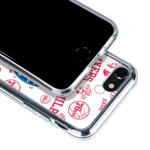 NBA Philadelphia 76ers Blast iPhone SE (2nd & 3rd Gen) Clear Case