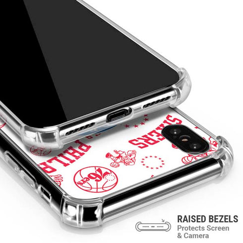 NBA Philadelphia 76ers Blast iPhone XS Max Clear Case