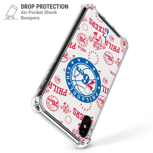 NBA Philadelphia 76ers Blast iPhone XS Max Clear Case