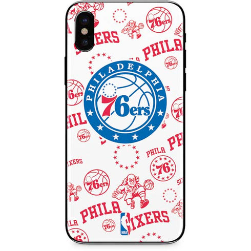 NBA Philadelphia 76ers Blast iPhone XS Skin