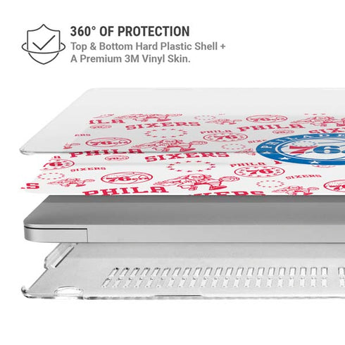 NBA Philadelphia 76ers Blast MacBook Air 13in M1 (2021) Case plus Skin