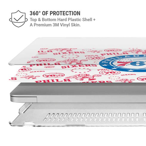 NBA Philadelphia 76ers Blast MacBook Air 15in (2023-2025) Case plus Skin