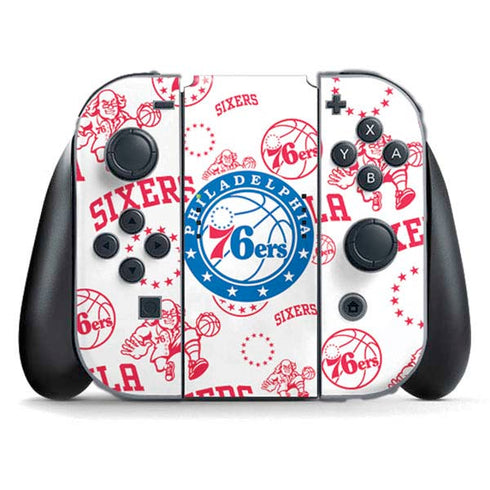 NBA Philadelphia 76ers Blast Nintendo Switch (2017-2021) Joy-Con Controller Skin