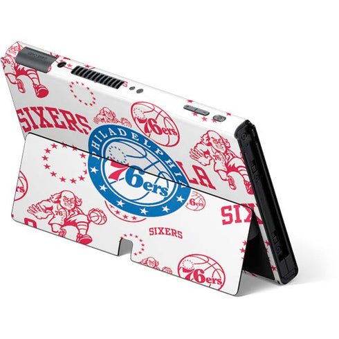 NBA Philadelphia 76ers Blast Nintendo Switch OLED (2021) Skin