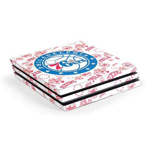 NBA Philadelphia 76ers Blast PS4 Pro Console Skin