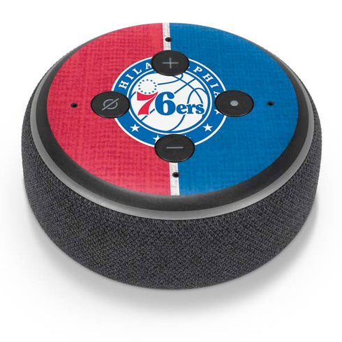 NBA Philadelphia 76ers Canvas Split Amazon Echo Dot Skin