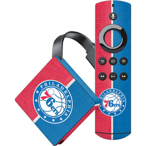 NBA Philadelphia 76ers Canvas Split Amazon Fire TV Skin
