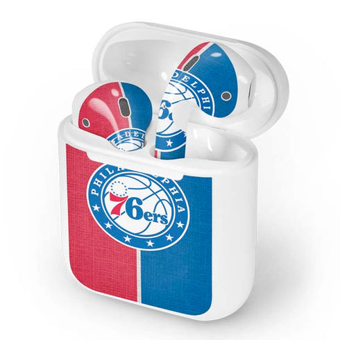 NBA Philadelphia 76ers Canvas Split Apple AirPods Skin
