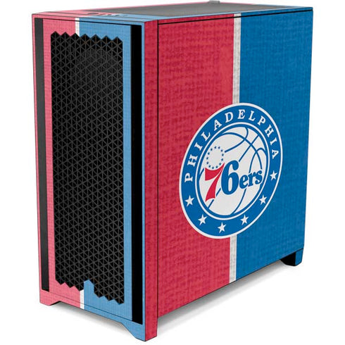 NBA Philadelphia 76ers Canvas Split Corsair 4000D Tempered Glass Mid-Tower ATX Case Skin