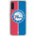 NBA Philadelphia 76ers Canvas Split Galaxy A10e Clear Case