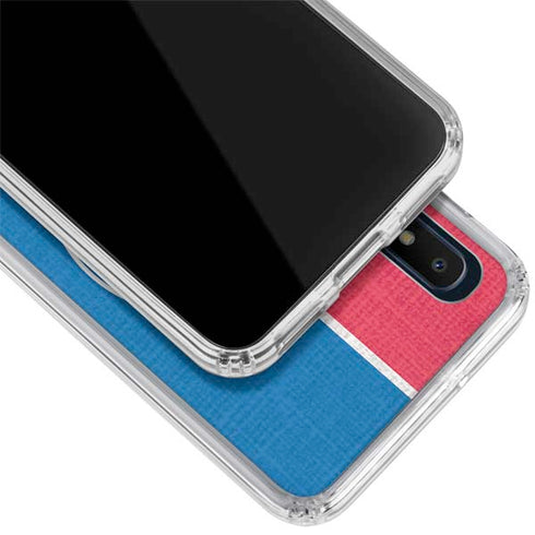 NBA Philadelphia 76ers Canvas Split Galaxy A10e Clear Case