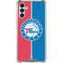 NBA Philadelphia 76ers Canvas Split Galaxy A13 5G Clear Case