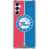 NBA Philadelphia 76ers Canvas Split Galaxy A14 5G Clear Case