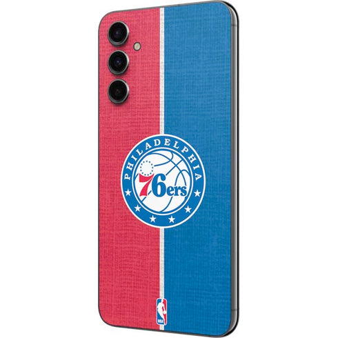 NBA Philadelphia 76ers Canvas Split Galaxy A14 5G Skin