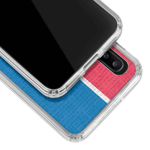 NBA Philadelphia 76ers Canvas Split Galaxy A20 Clear Case