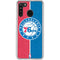 NBA Philadelphia 76ers Canvas Split Galaxy A21 Clear Case