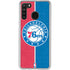 NBA Philadelphia 76ers Canvas Split Galaxy A21 Clear Case