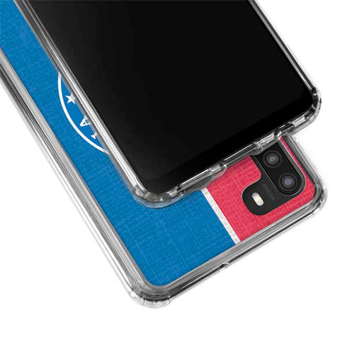NBA Philadelphia 76ers Canvas Split Galaxy A21 Clear Case