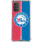 NBA Philadelphia 76ers Canvas Split Galaxy A32 5G Clear Case