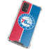 NBA Philadelphia 76ers Canvas Split Galaxy A32 5G Clear Case