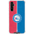 NBA Philadelphia 76ers Canvas Split Galaxy A54 5G Clear Case