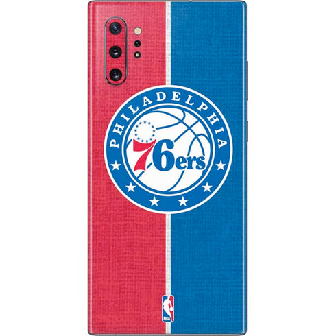 NBA Philadelphia 76ers Canvas Split Galaxy Note 10 Plus Skin