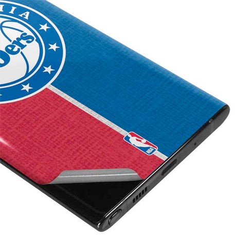 NBA Philadelphia 76ers Canvas Split Galaxy Note 10 Plus Skin