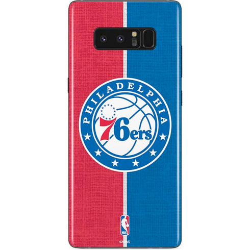 NBA Philadelphia 76ers Canvas Split Galaxy Note 8 Skin