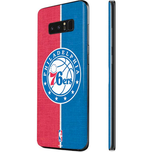 NBA Philadelphia 76ers Canvas Split Galaxy Note 8 Skin