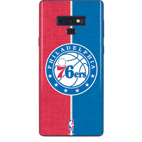 NBA Philadelphia 76ers Canvas Split Galaxy Note 9 Skin