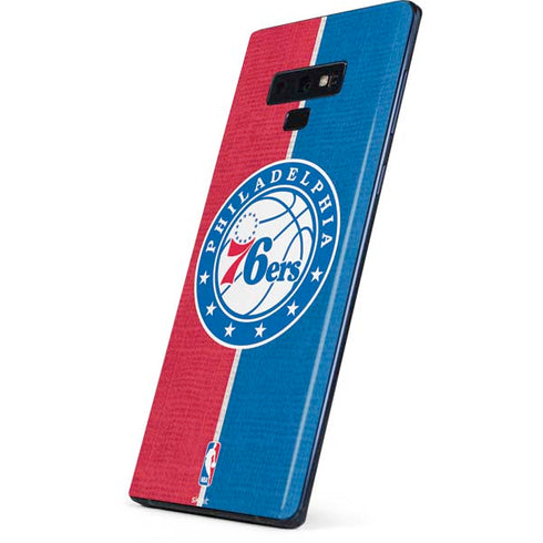 NBA Philadelphia 76ers Canvas Split Galaxy Note 9 Skin