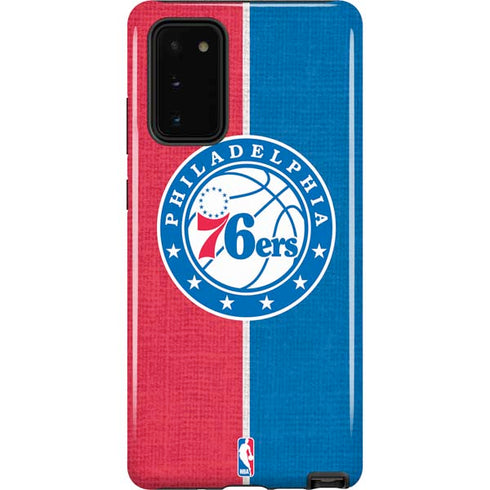NBA Philadelphia 76ers Canvas Split Galaxy Note20 5G Pro Case