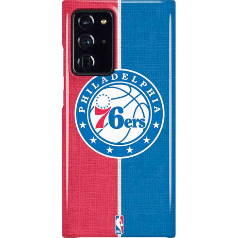 NBA Philadelphia 76ers Canvas Split Galaxy Note20 Ultra 5G Lite Case