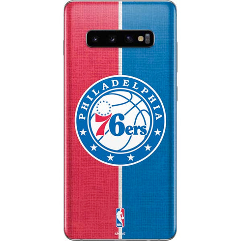 NBA Philadelphia 76ers Canvas Split Galaxy S10 Plus Skin