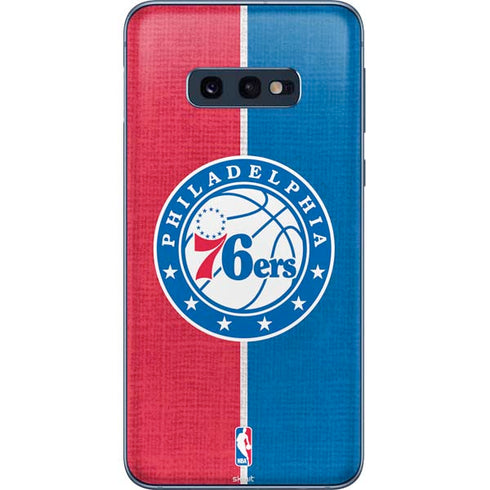 NBA Philadelphia 76ers Canvas Split Galaxy S10e Skin