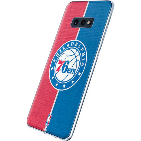 NBA Philadelphia 76ers Canvas Split Galaxy S10e Skin