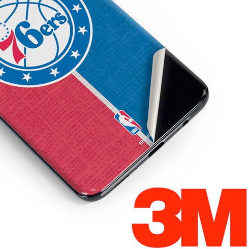 NBA Philadelphia 76ers Canvas Split Galaxy S10e Skin
