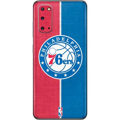 NBA Philadelphia 76ers Canvas Split Galaxy S20 Skin