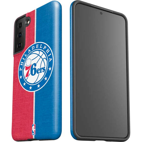 NBA Philadelphia 76ers Canvas Split Galaxy S21 Plus 5G Pro Case