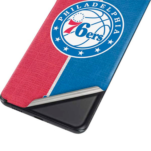NBA Philadelphia 76ers Canvas Split Galaxy S21 Ultra 5G Skin
