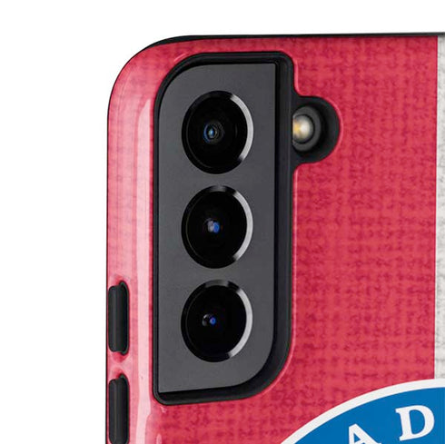 NBA Philadelphia 76ers Canvas Split Galaxy S22 Plus Pro Case