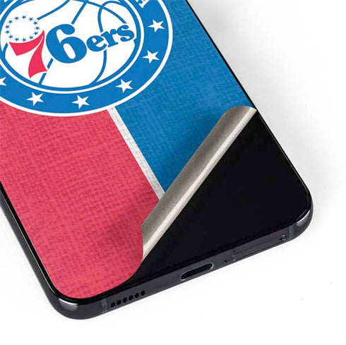NBA Philadelphia 76ers Canvas Split Galaxy S22 Plus Skin