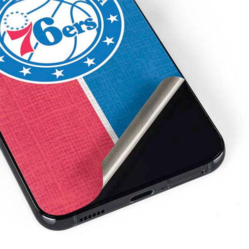 NBA Philadelphia 76ers Canvas Split Galaxy S22 Skin